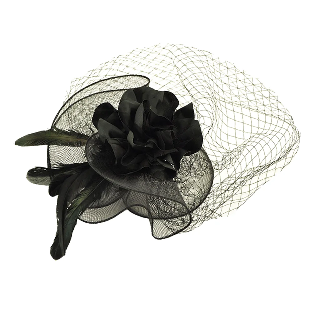 

Mesh Hair Accessories Women Fascinator Wedding Veil Party Clip Clips Brides Hat