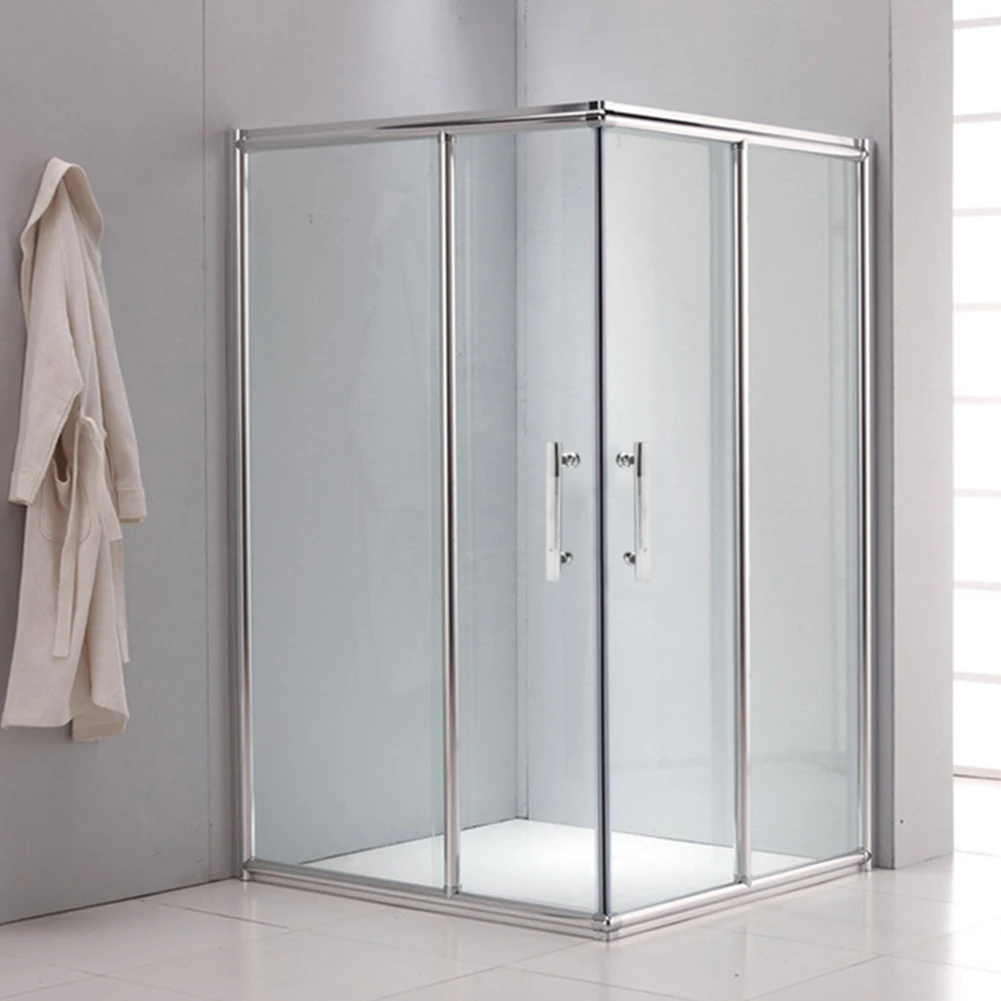 Shower Enclosure Door Handle Knob 201 Stainless Steel Chrome Shower Room Glass Sliding Door Pulls 145mm Hole Centres 225mm Long door handles shower handle shower handles