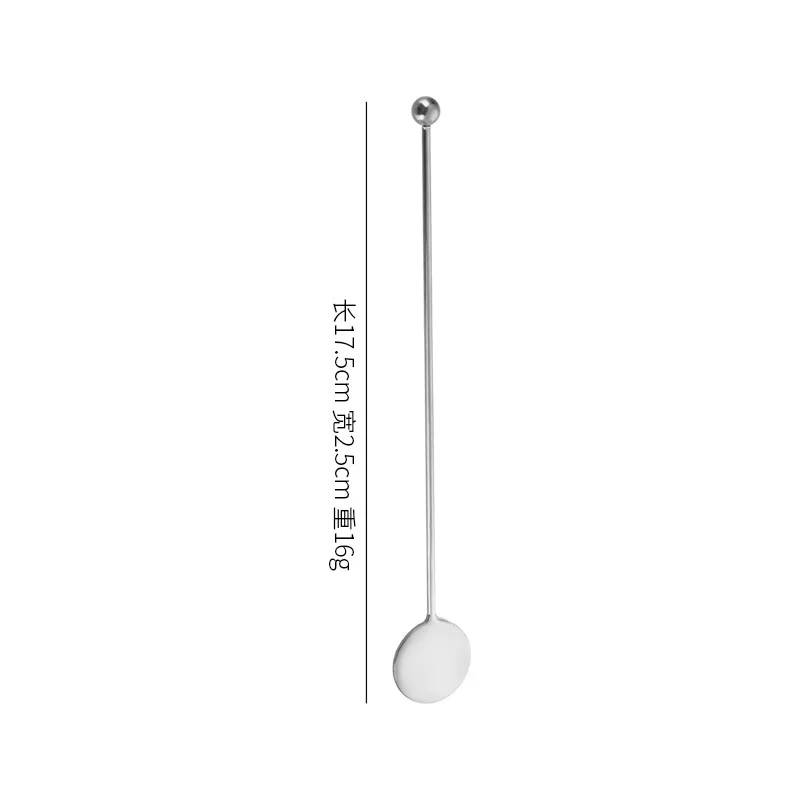 50pcs 304 Stainless Steel Round Brand Stirring Rod Creative Bar Juice Cocktail Mixing Stirring Rod