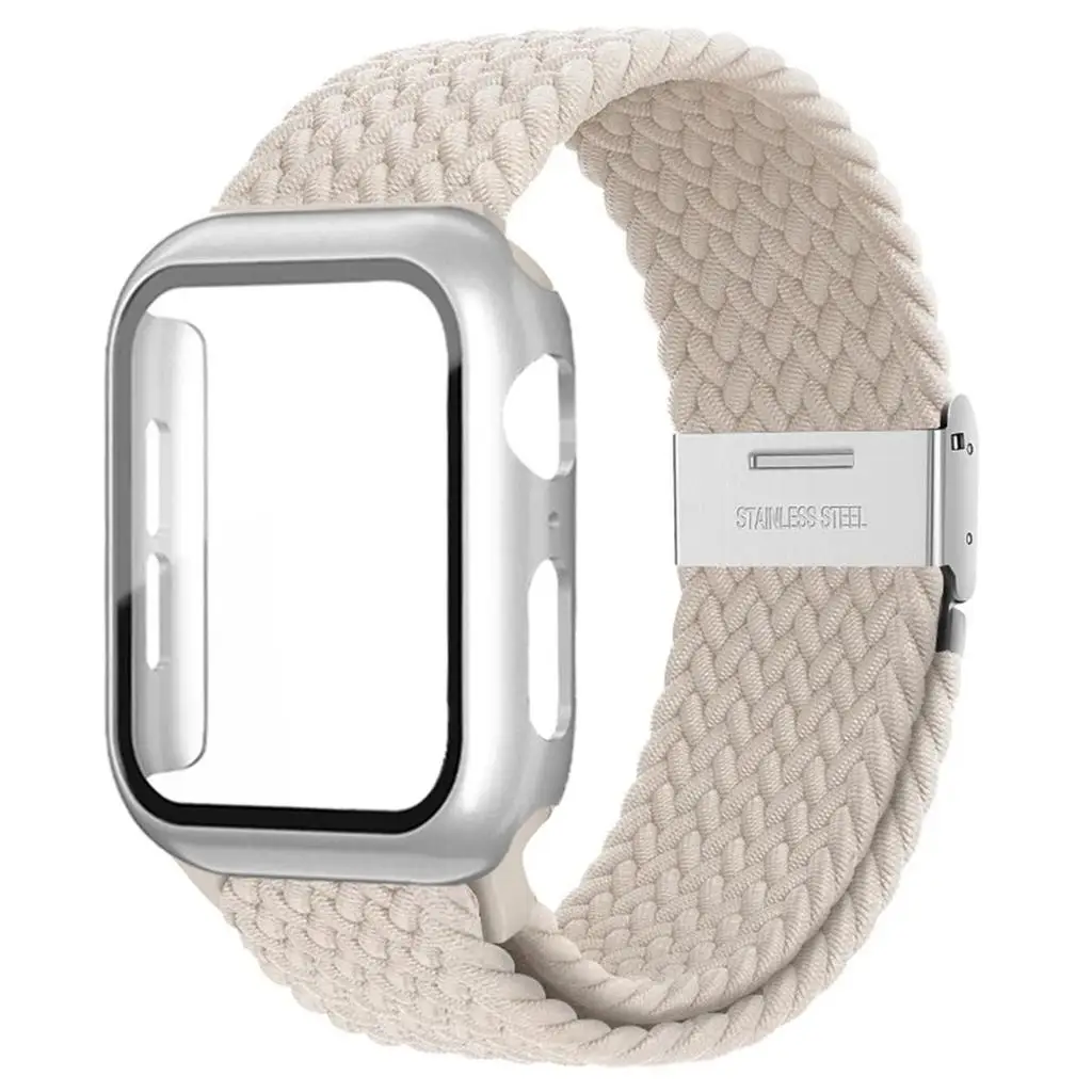 Enhanced Nylon Strap and Protective Case with Elastic Braided Band