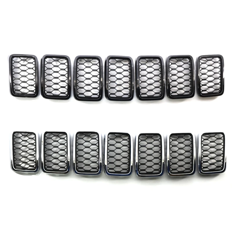 

7pcs Front Grille Mesh Frame Insert for JeepGrand 17-21 68317863AA
