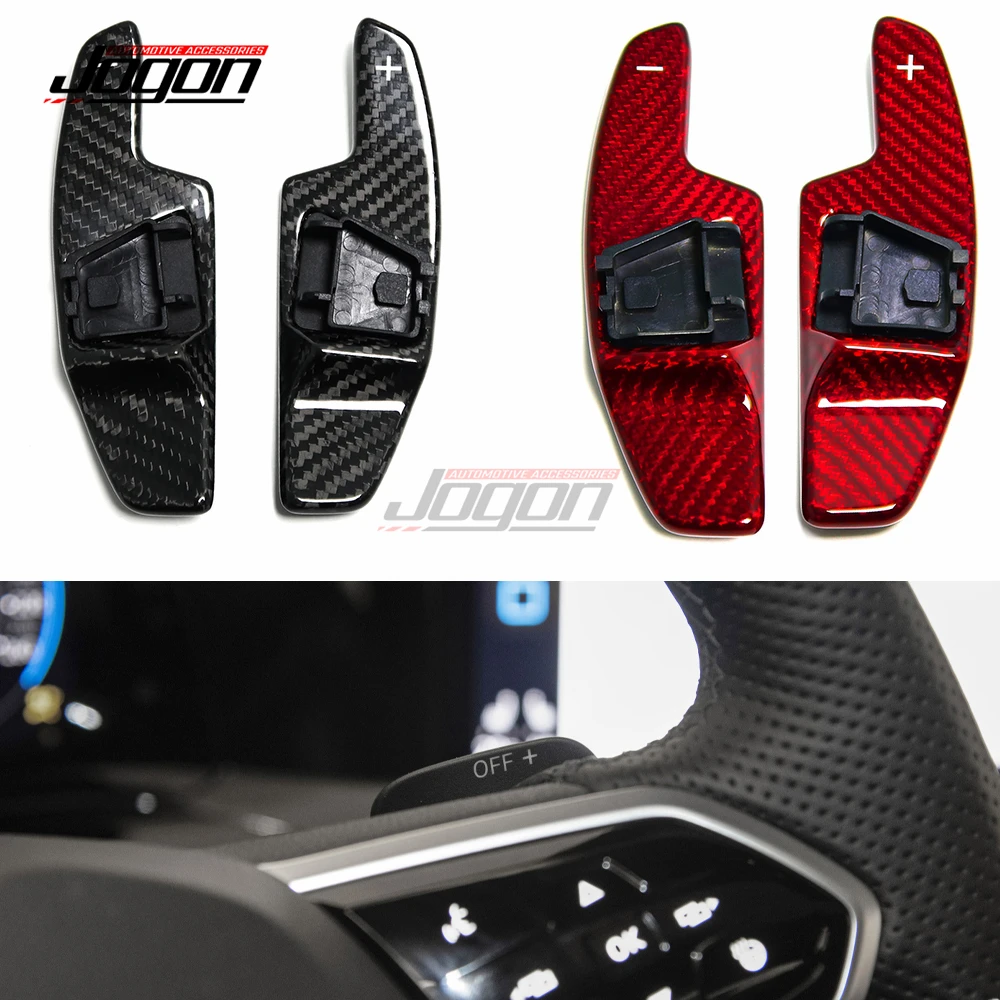 For VW Golf 8 MK8 GTI / R /R line 2021-2023 Carbon Fiber Replace Steering  Wheel Paddle Shifter Extension Trim Car Accessories - AliExpress