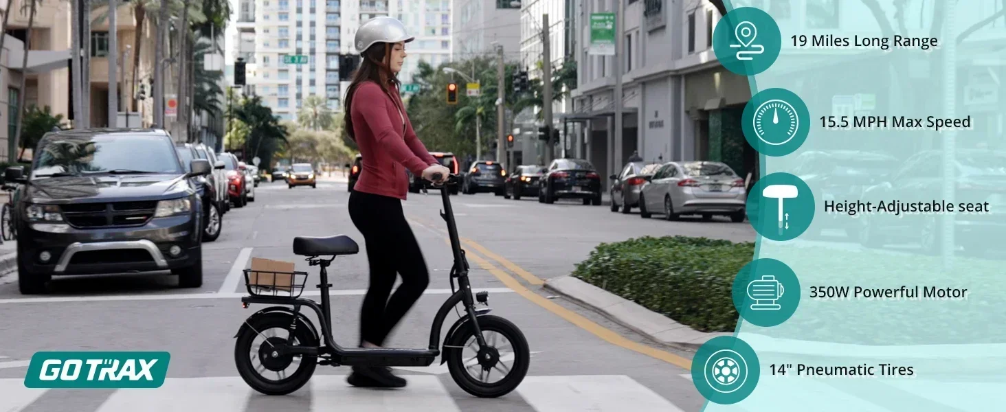 electric scooter with seat