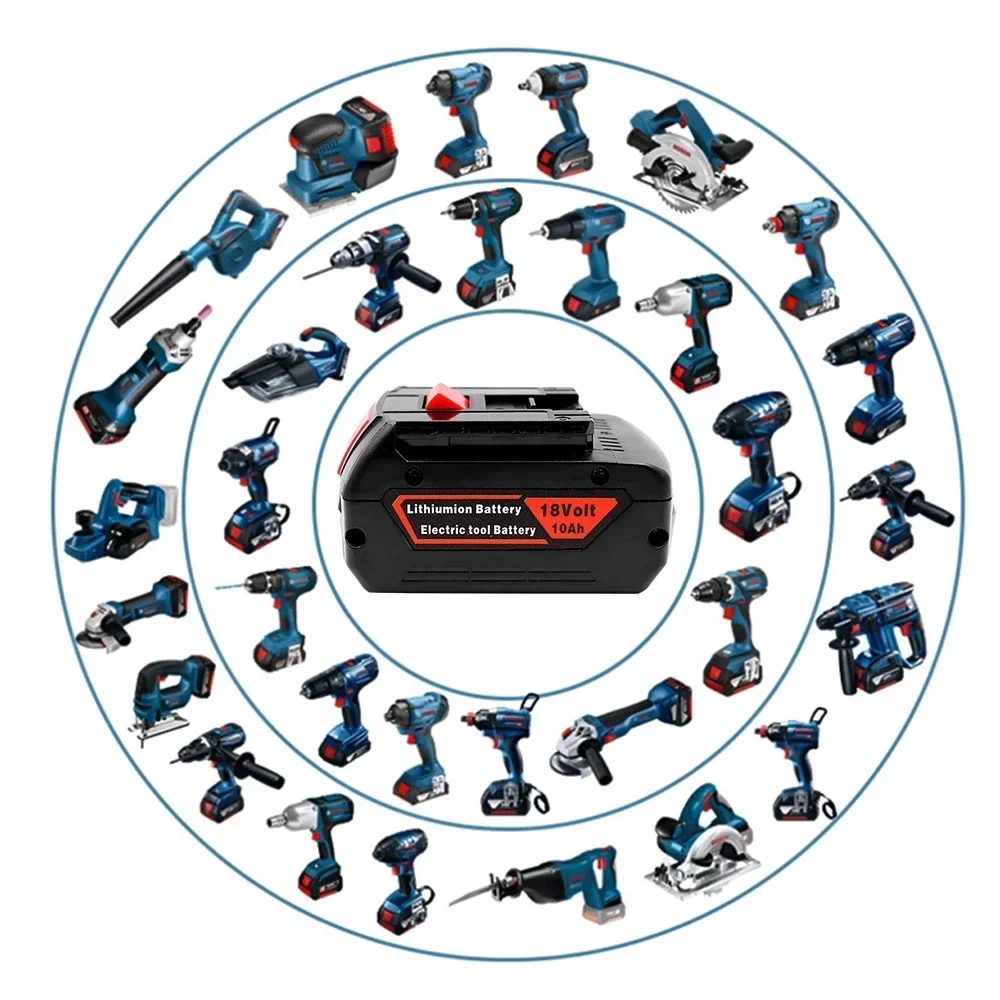 Power Tool Battery 18V 10000mAh Ersatz Batterie f&uuml;r Bosch 18V Professionelle System Cordless Werkzeuge BAT609 BAT618 GBA18V80 21700 Zelle