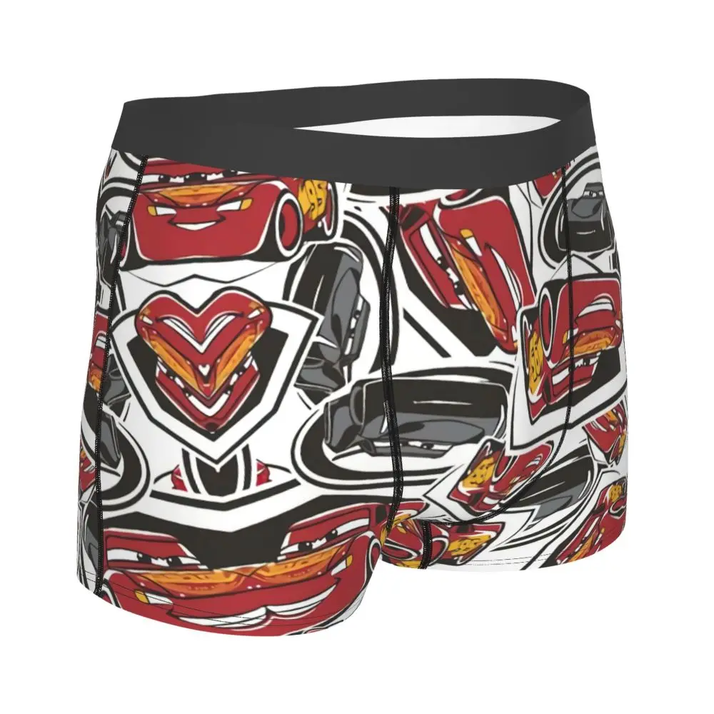 Custom Lightning McQueen Car Collage Boxers Shorts Men's Briefs Underwear Cool Underpants