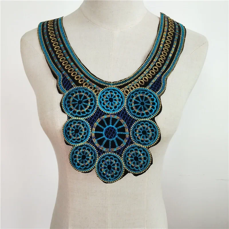 Lace Collar DIY Embroidery Ethnic Style Lace Neckline Decorative Clothes Neckline Accessories Decals