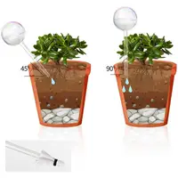2/3/4/6Pcs Automatic Plant Watering Bulbs Self Watering Glass Balls Watering Device Drip Irrigation System For Garden Flower 4