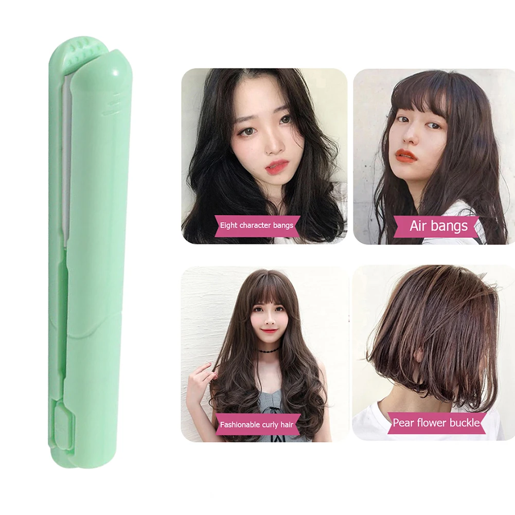 Description Picture 4 of item2 in 1 Straightening Irons Mini Curling Flat Iron Ceramic Electronic Splint Hair Curler Straightening Styling Tools Hair Cur