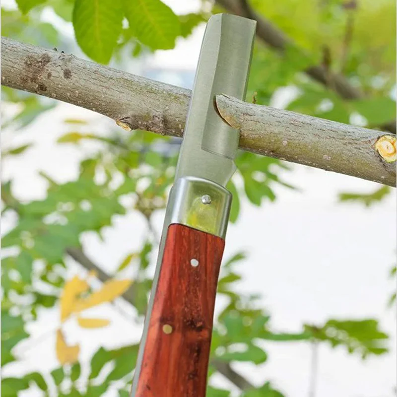 Grafting knife 4Cr14 professional fruit tree seedling budding blade steel folding electrician multi-purpose cutting wood tool