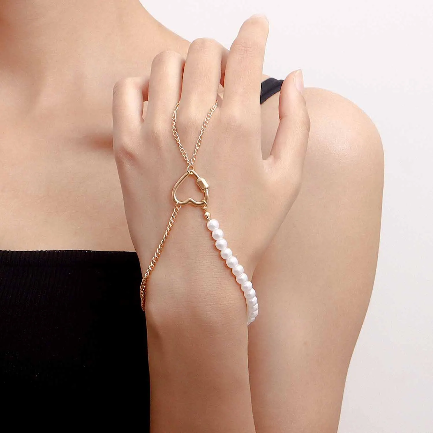 Buy Femnmas Golden Star Cute Ring Bracelet Online
