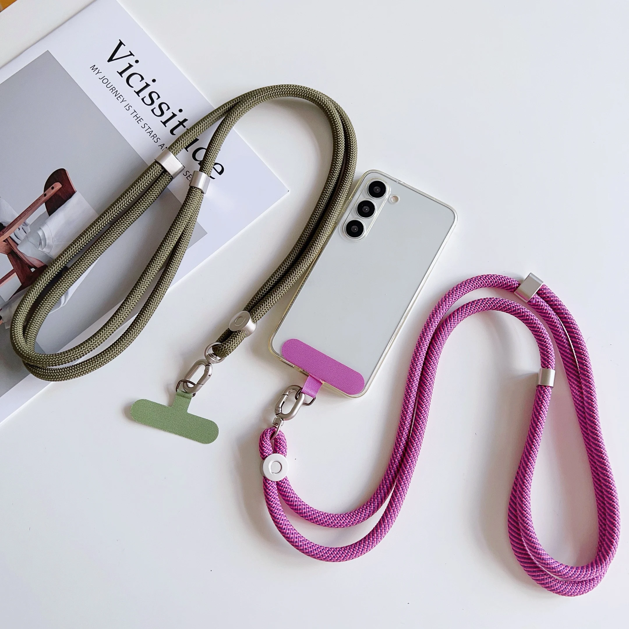 Versatile and Durable Universal Phone Crossbody Lanyard with Adjustable Anti-Loss Strap