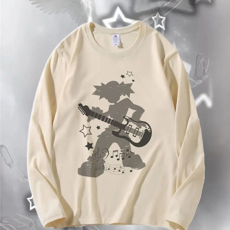Y2k Clothes Guitar Star Rock Girl Spring And Autumn Longsleeved