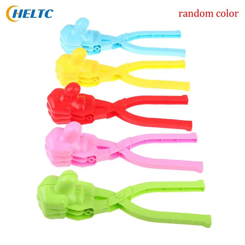 1PCS Snowman Duck Dinosaur Shape Snowball Maker Clip Tong Kid Winter Outdoor Funny Snow Sand Mold Snowball Fight Sport Toy snowball maker