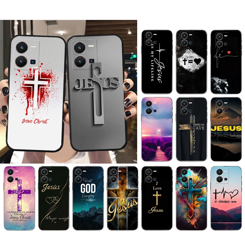 

God Jesus Phone Case For VIVO Y53S Y33S Y01 Y11S Y31 Y21 Y70 Y21S Y72 Y35 V27E V23E V21 V23 Pro V21E