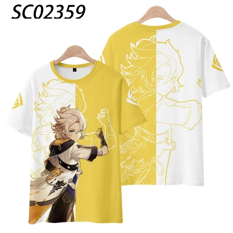Genshin impact t-shirts beelzebul raiden shogun baal anime game sexy girls 3d printing male oversized t-shirts 2024