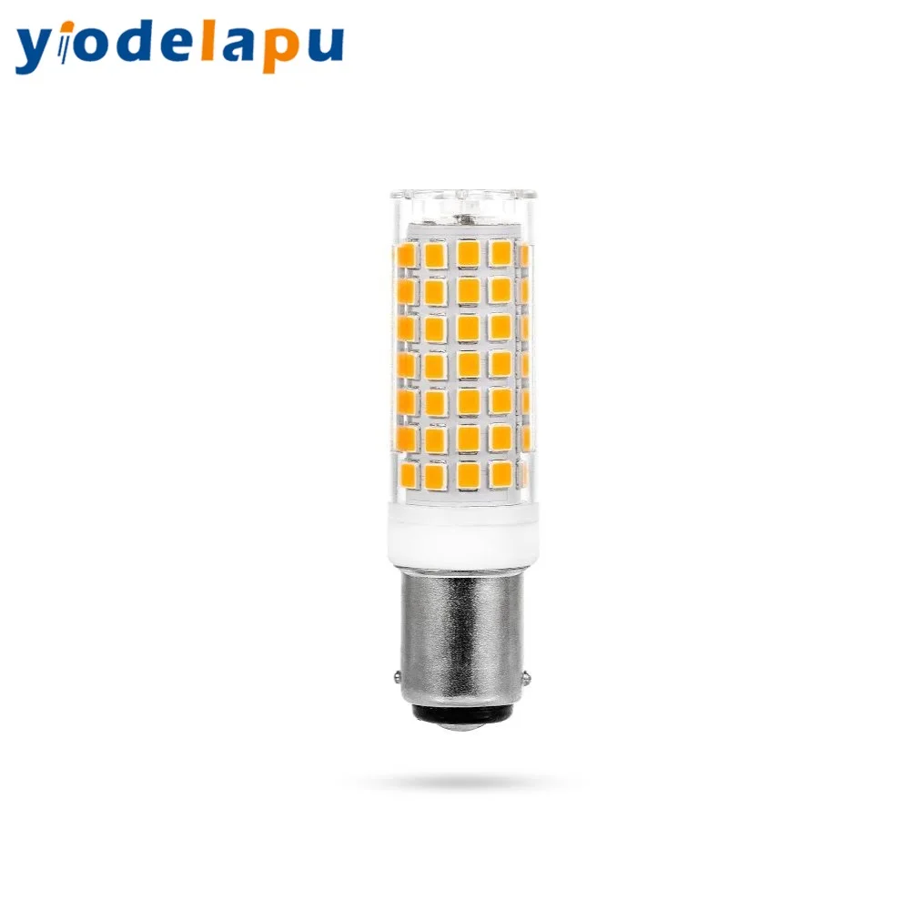 이중 접촉 LED 전구, 재봉틀용 매우 밝은 전구, 220v Ba15d, 6W