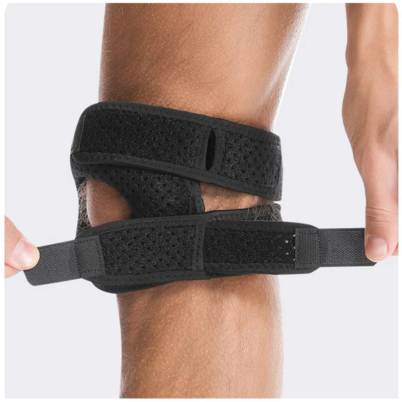 Adjustable Sports Knee Pads Brace Sports Running Tennis Compression Patella Strap Meniscus Knee Protection Gym Safety