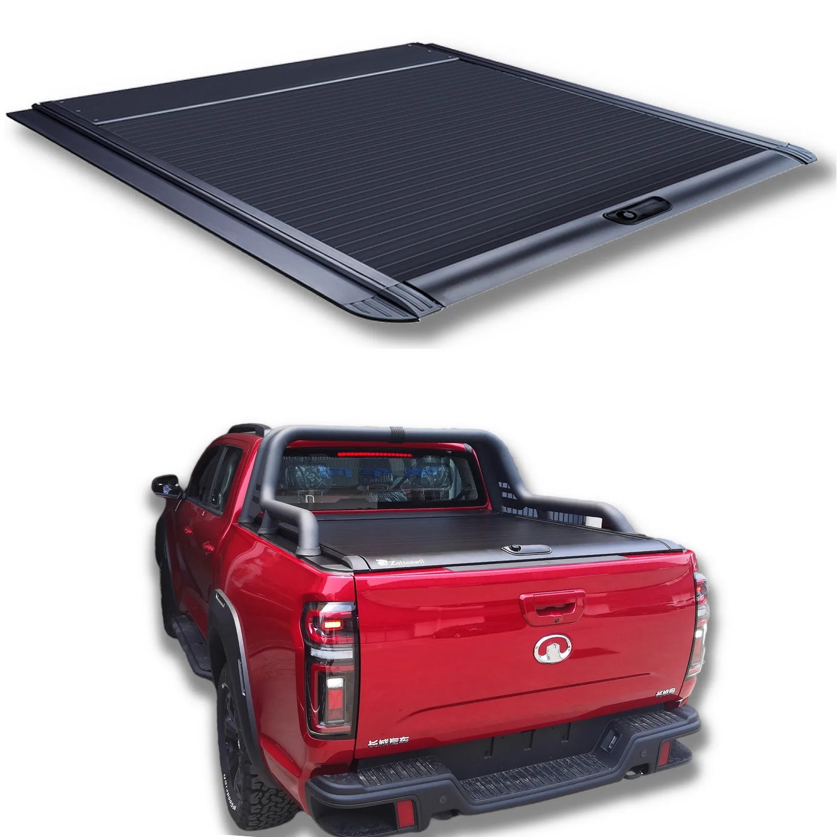 

Retractable Aluminum Roller Shutter Roll Up Tonneau Cover Manual Tonneau Cover Pickup Truck bed Covers For Great Wall Gwm Poer