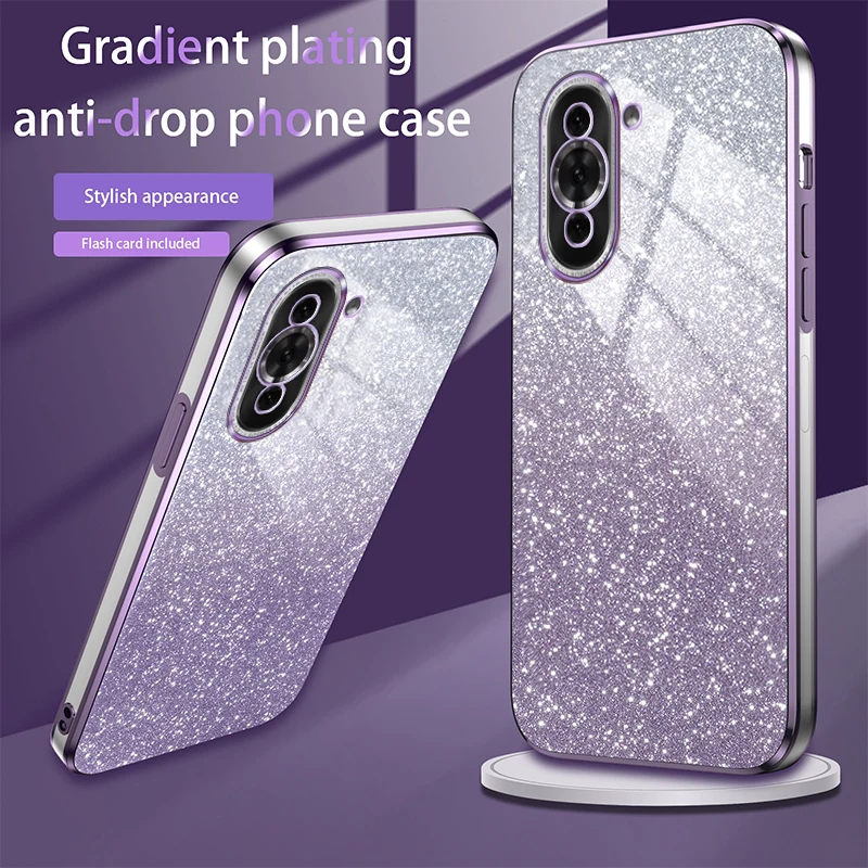 Luxury Electroplated Glitter Transparent Phone Case - Soft TPU Bumper Back Cover