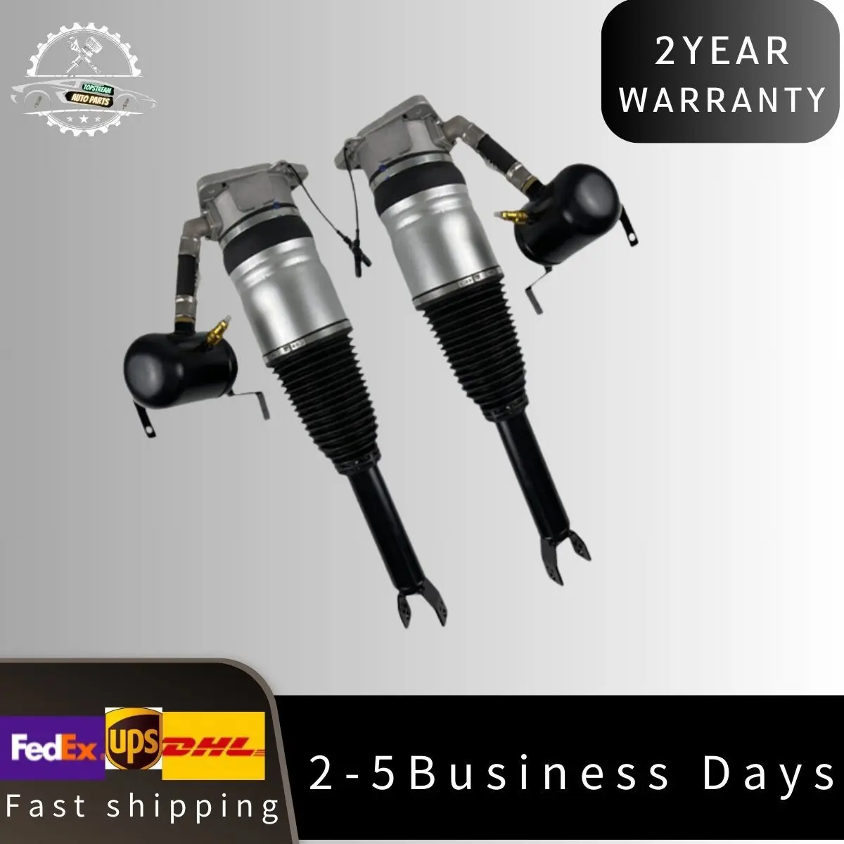 

2x Rear Right Left Air Suspension Shock Struts For Audi A8 D3 A8L S8 4E Quattro