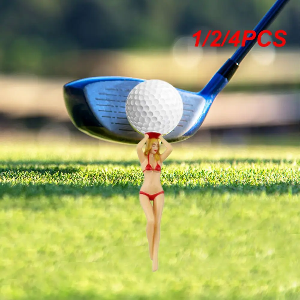 

1/2/4PCS Creative Golf Holder Yellow Not Easy To Break Suitable For Golf Fashionable And Beautiful Durable Creative Accessories