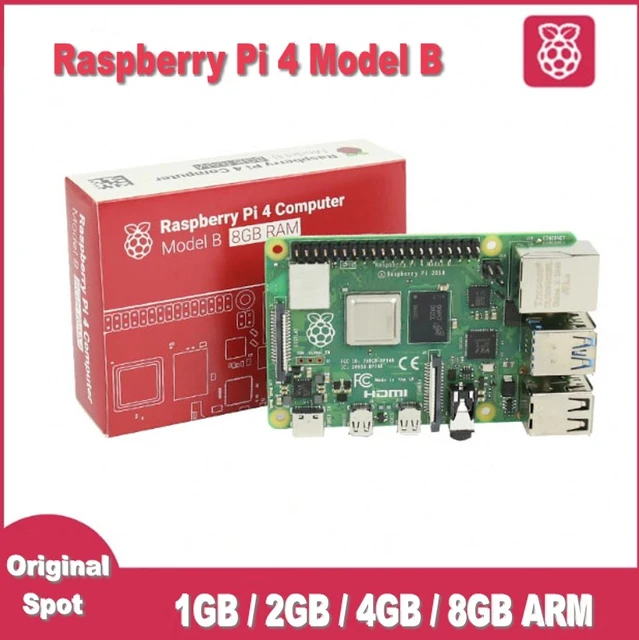 Original Raspberry Pi 4 Model B 4B RAM 2GB 4GB 8GB Core 1.5Ghz 4K