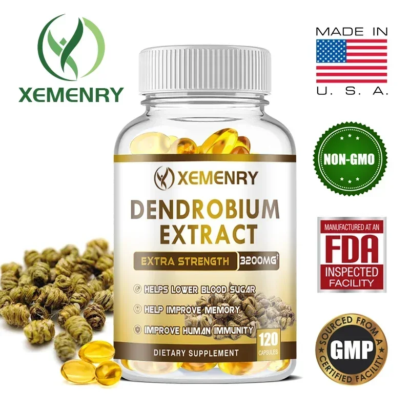 

Premium Dendrobium Extract 3200 Mg - Maximum Strength Improves Memory and Boosts Immunity