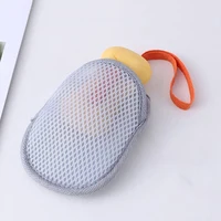 Nouveau - Lot de 2 sacs à savon en filet double face pour le bain, éponges exfoliantes pour le corps, pochettes à savon en maille pour salle de bain 5