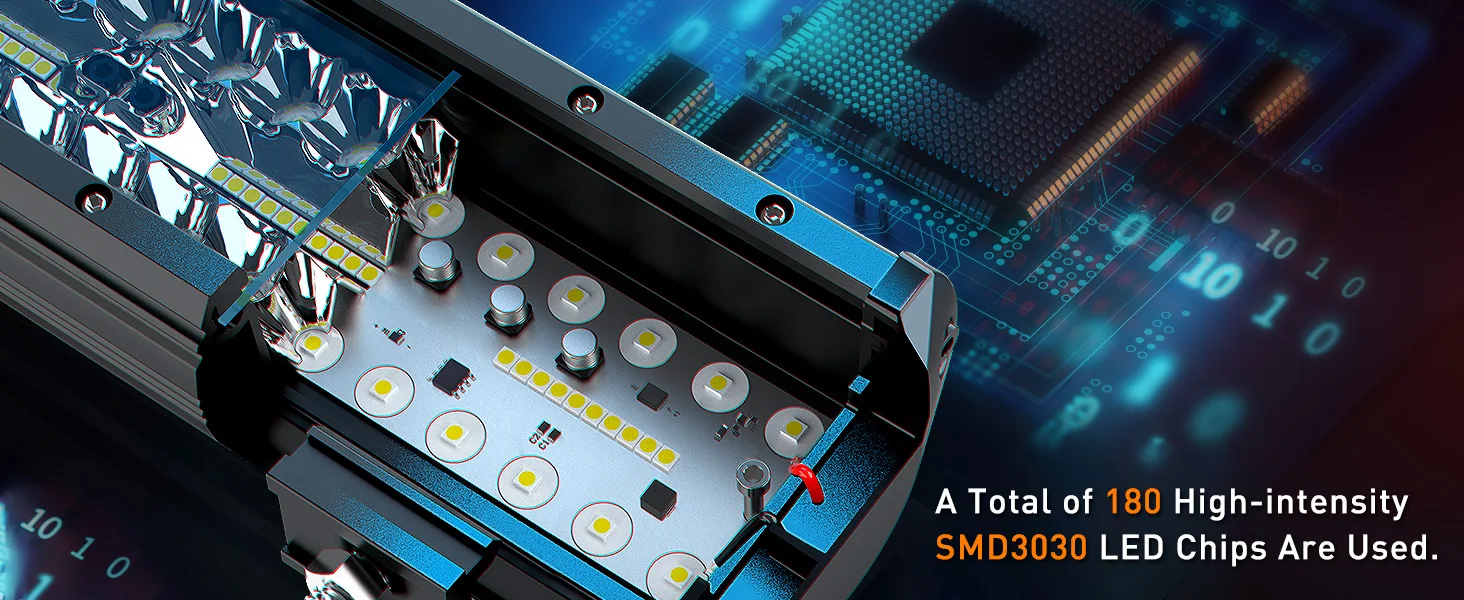 NAOEVO 20 Inch LED Light Bar 4Inch LED Lights 100W 24000LM Waterproof LED Off Road Driving Fog Lights Spot Flood Combo Light Bar