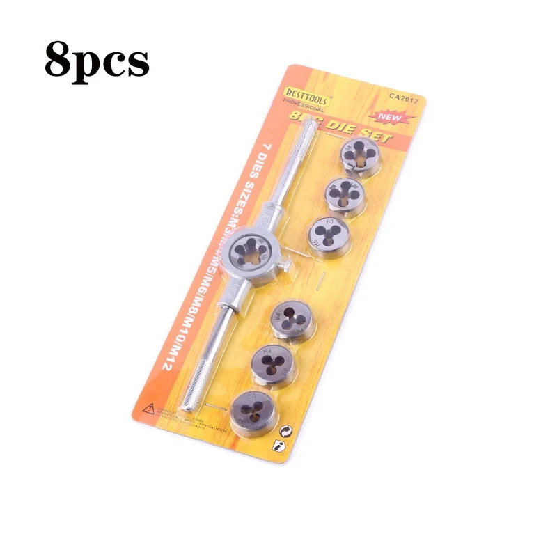 8/10/20/40pcs Inch Tap and Die Set Thread Type Thread Creating Repair Tool Kit with Storage Box Metric Tap Die Rethreading Kit