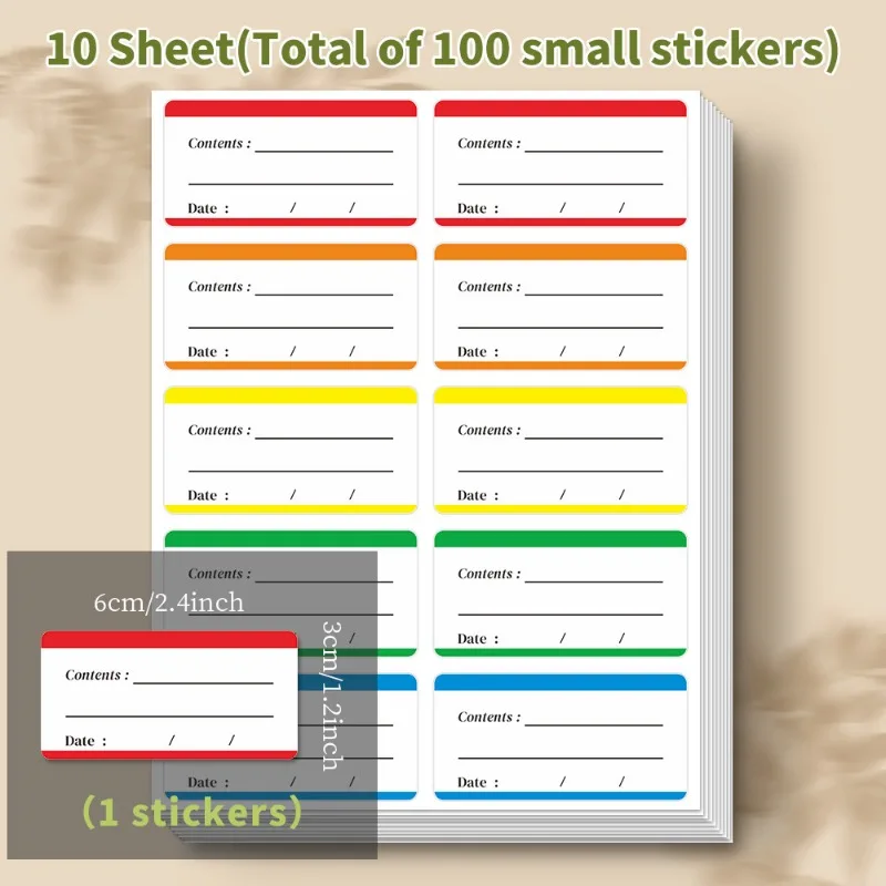 Kitchen Jar Bottle Stickers Spice Label Stickers Storage Organiser Waterproof Labels Bottle Labels Date Label Stickers