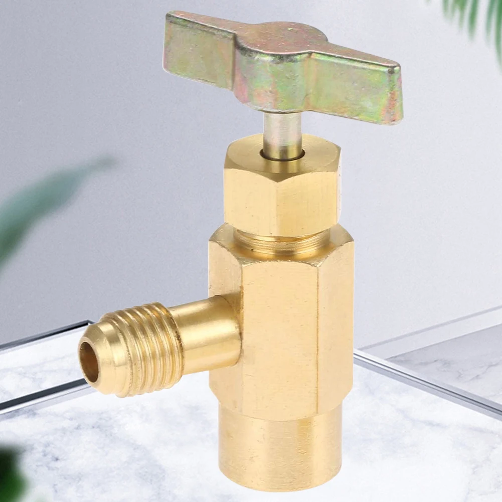 R1234A Self-Sealing Can Tap 1/2 Female Thread Refrigerant Can Bottle Tap Opener Self-Sealing Bottle Opener for Air Conditioning