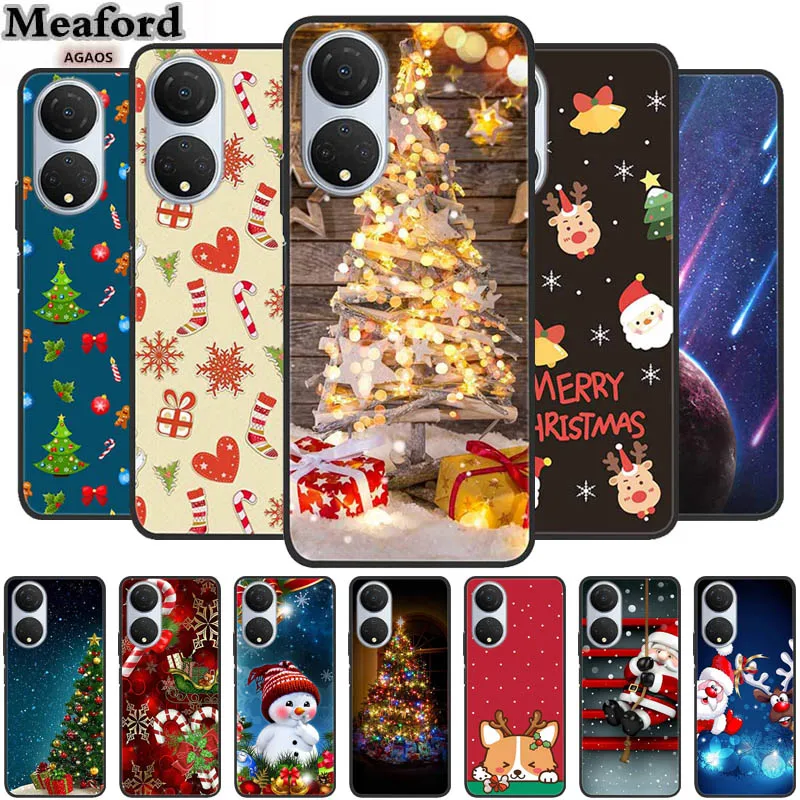 Natale Per Huawei Honor X7 Custodia Morbida In Silicone Cover Posteriore Custodia Per Telefono Per Huawei Honor X7 4G Coque Honorx7 Fashion New Fundas