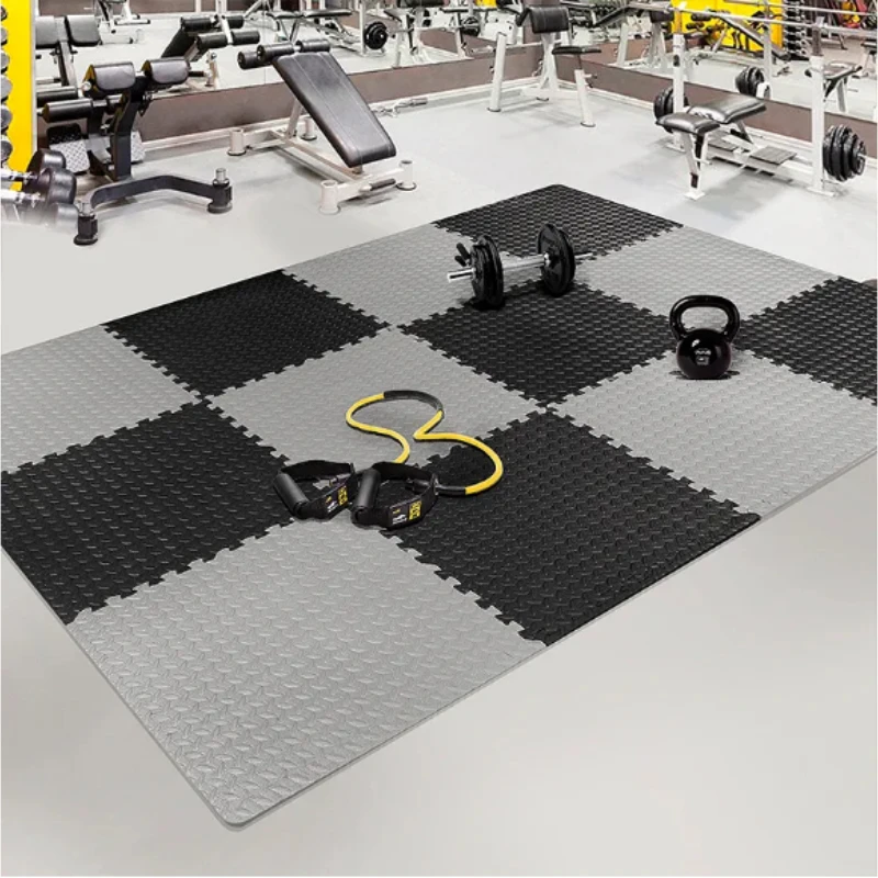 6/12 Piece Fitness Foam Mat Gym Floor Protection Interlocking Anti