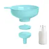 Wide Mouth Kitchen Funnel With Detachable Spouts And Strainers Cooking Canning Funnel For Filling Small Bottles