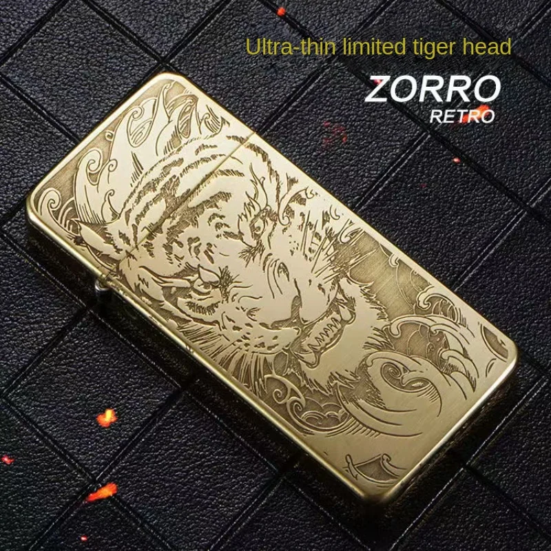 Zippo Venetian Design Both Sides Etching Gold Plating Japan Limited Oil  Lighter