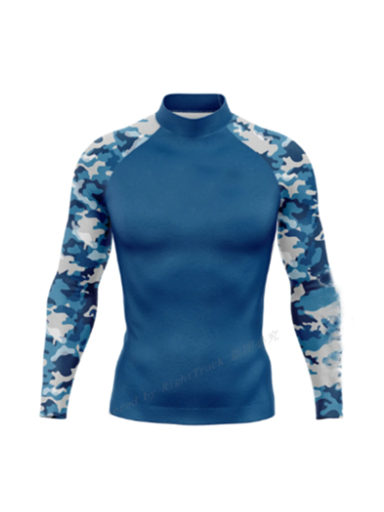 Men's Surfing Swimwear Long Sleeve UV Protection Rash Guard Wear Summer Water Sports Beach Swimming Surf Tight T-shirts