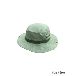 Vintage Camouflage Boonie Hat - Tactical Outdoor Summer Cap (Light Green)