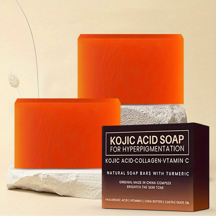 Kojic Acid Soap Whitening Handmade Bleaching Acid Glycerin With Vitamin C Deep Cleaning Skin Cares