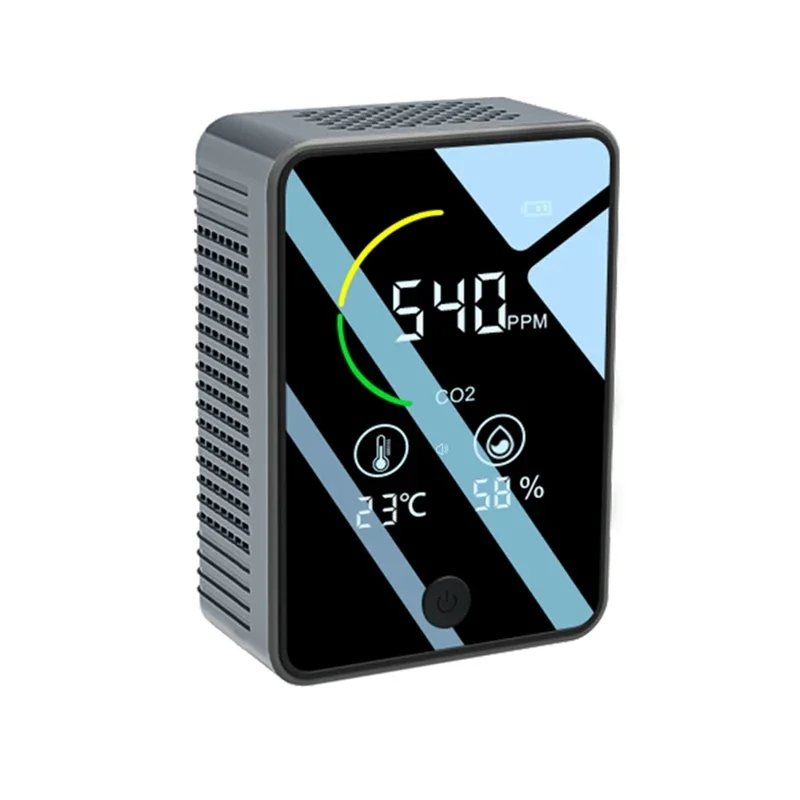 

3-in-1 Air Quality Detector, Carbon Monoxide Temperature Humidity Detector, Indoor CO Alarm Detector for Homes, Car