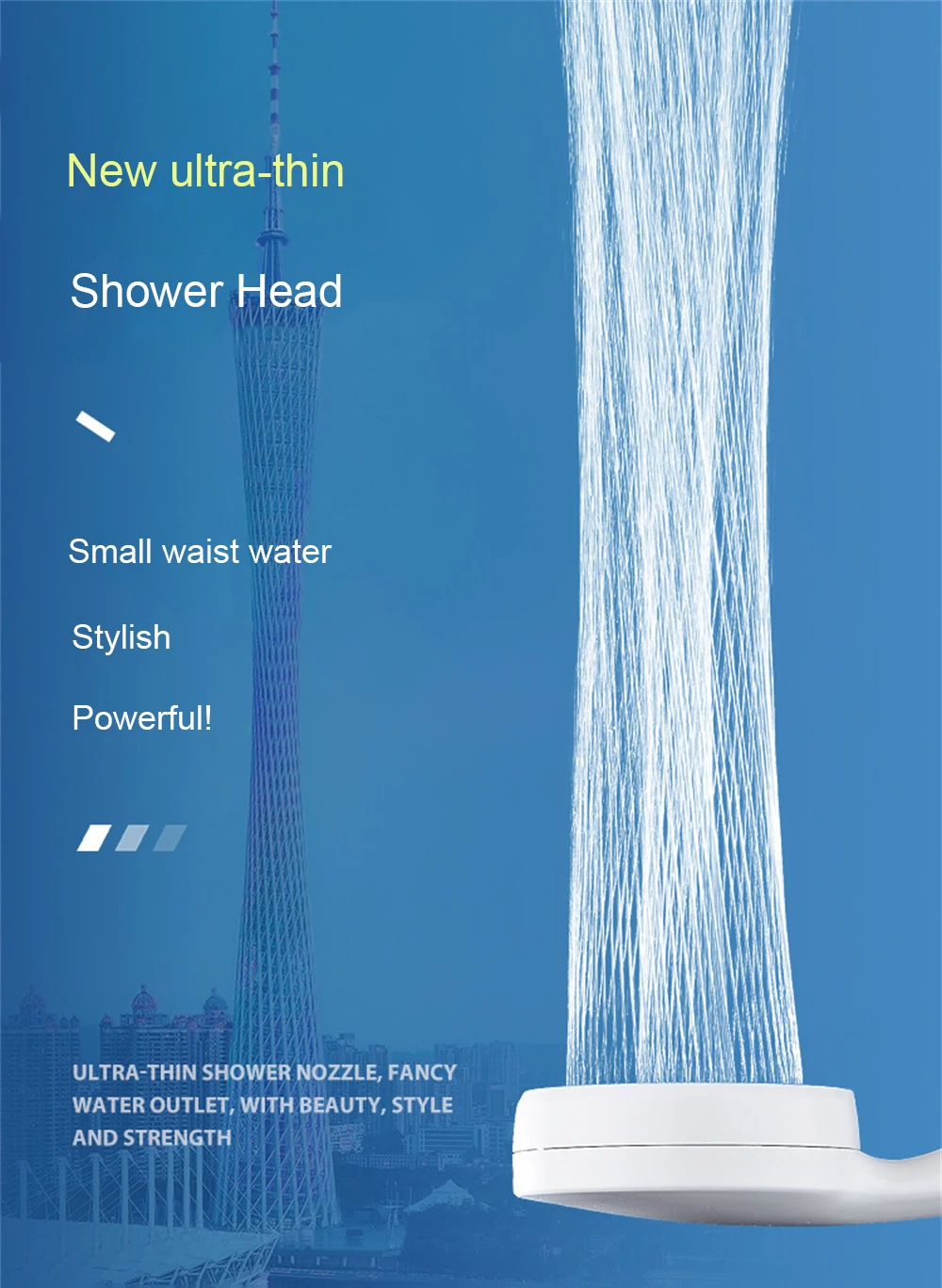 Description Picture 4 of itemHigh Pressure Water Saving Rainfall Shower Head Bathroom Accessories ABS Chrome Holder Showerhead Bathroom Accessories