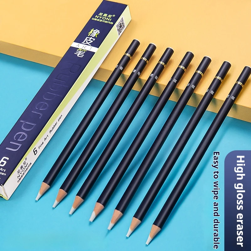 Precision Pencil-Shaped Erasers for Art and School Supplies