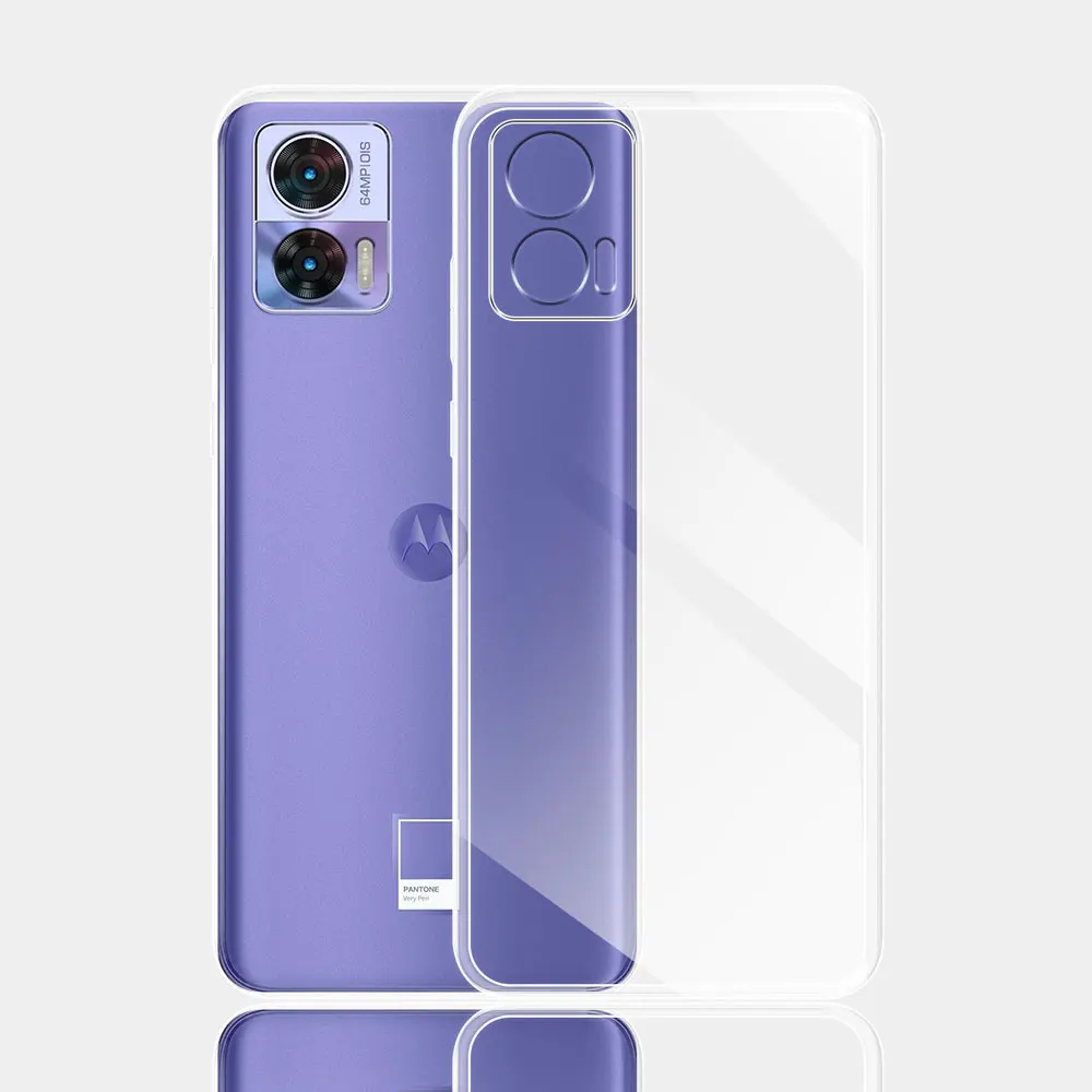 Clear Silicone Soft TPU Cover for Motorola Edge 30 Neo - Transparent Protective Case