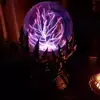 New Glowing Deluxe Cellular Crystal Ball Luminous Witch Electrostatic Spooky Light Serve Skull Hallow Finger Decor Plasma H V2y5 1