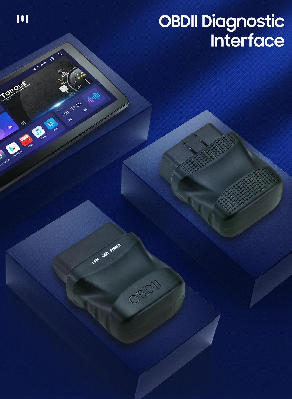 Фото Автомобильный монитор OSSURET, Bluetooth-сканер Torque Pro для стереосистемы, навигации, Авторадио, головное устройство, аудио-видео №1