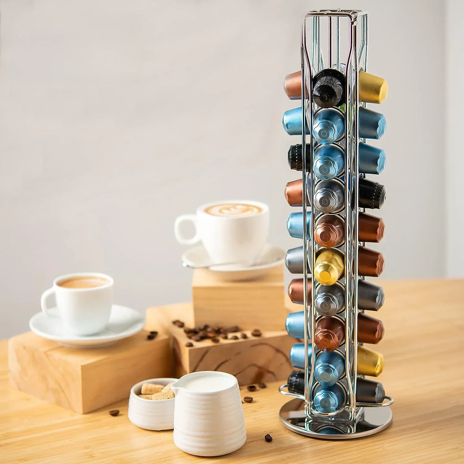 

Coffee Capsules Holder For Nespresso Storage Stand Rack Practical Drawer Type Coffee Shelves Estante de café cápsula Prateleira