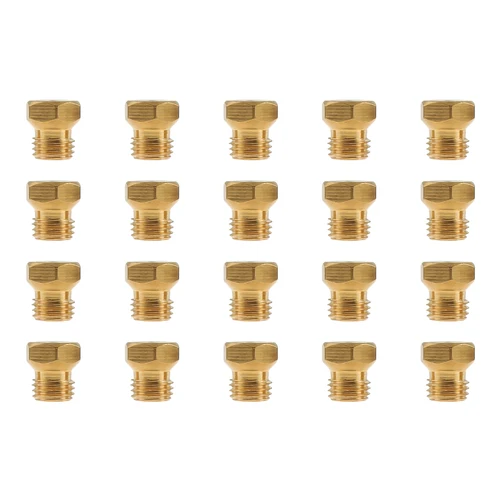 LP 가스 변환 키트 M6 × 0.75mm 프로판 LPG 천연 가스 파이프, 온수기, DIY 버너 부품 용 황동 제트 노즐, 20 개 4