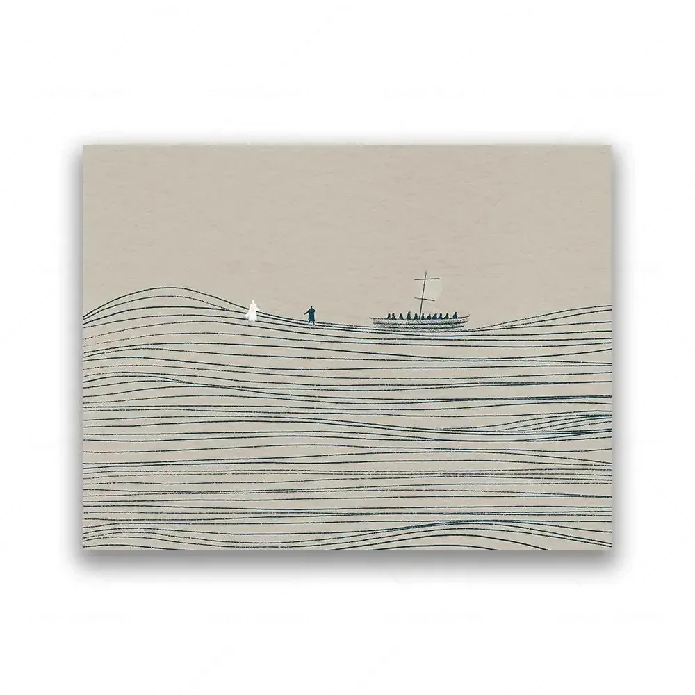 Divine Grace: Modern Christian Wall Art Canvas Print