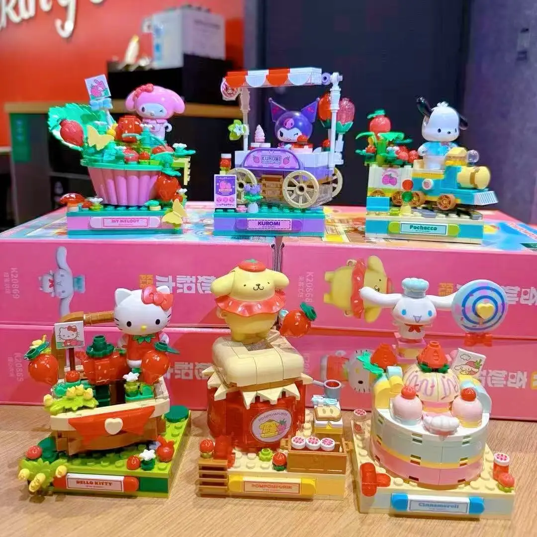 サンリオ - でんぶん サンリオ keeppley ブロック キティ シナモン マイメロ KEEPPLEY 海外限定サンリオ クロミ マイメロ お店ブロック5種
