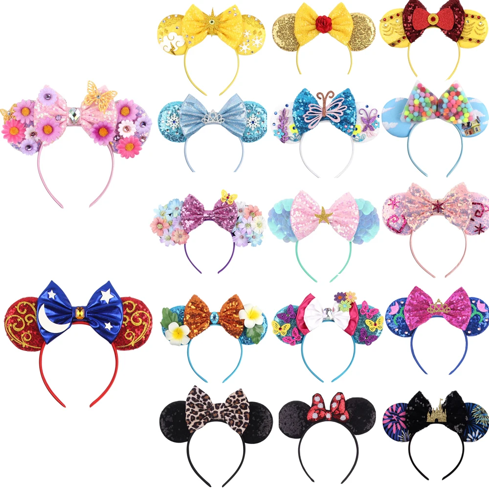 

2023 Popular Mouse Ears Headband Sequins Hair Bows Charactor For Women Festival Hairband Girls Hair Accessories Party